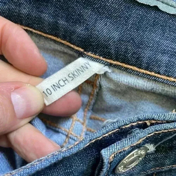 Rag & Bone 10 inch dark wash stretch skinny jeans 30 - Picture 3 of 8